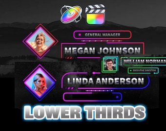 Lower Thirds Apple Motion & Final Cut / No Plugins Needed