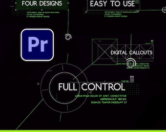 Digital Callouts Templates | Premiere Pro/ No Plugins Needed
