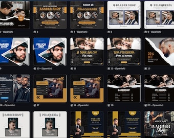 Barber Canva FB / Instagram Story Templates