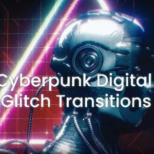 Dynamic Cyberpunk Glitch Transition Effects Pack / Premiere Pro / No Plugins Needed