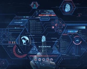 Futuristischer Tech Fingerprint Scan Logo Opener / After Effects / Keine Plug-ins benötigt