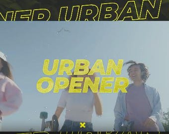 Dynamischer Glitch Urban Opener mit Kinetischer Typographie / After Effects / Keine klickbar
