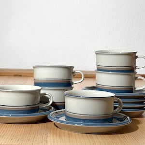 Arabia Finland Uhtua Kaffekoppar Fat Set Ulla Procopé Inkeri Leivo