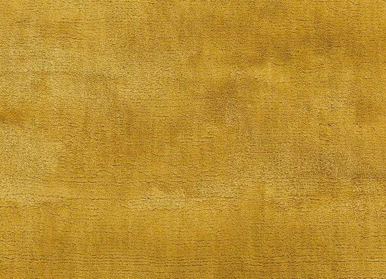 Alfombra de viscosa tejida a mano, alfombra color oro mostaza, alfombra suave al tacto, alfombra minimalista moderna, alfombra para sala de estar o dormitorio, alfombra de lujo hecha a mano imagen 3