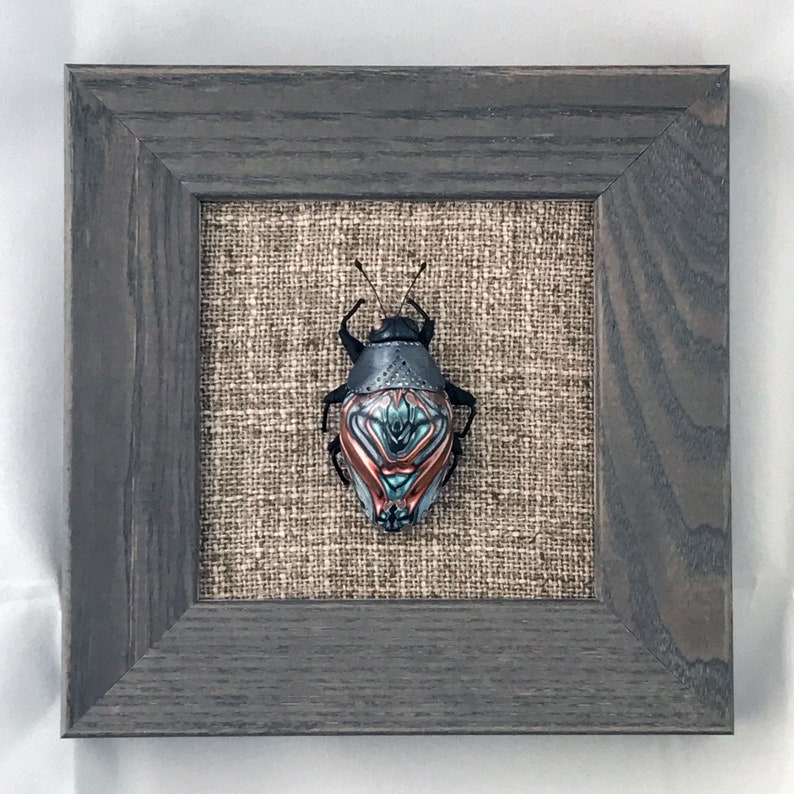 Beetle Bug Insect Sculpture Natasha Design Tabletop Frame 398 image 2