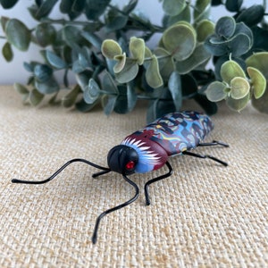 Beetle Sculpture, Insect Art, Whimsical Bug, Nature, Home Decor, Garden Art 627