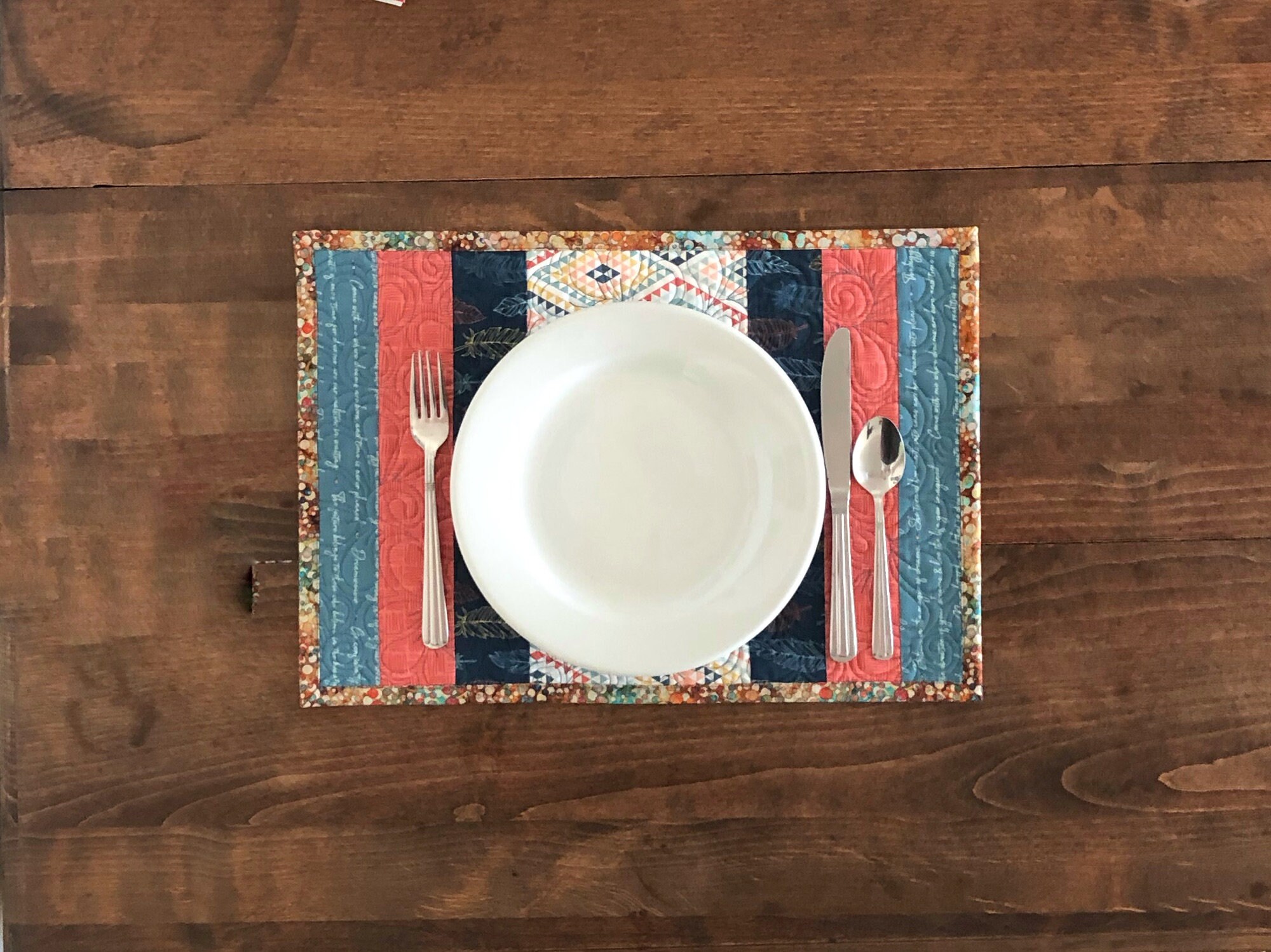 Quilted Placemats Western Placemats Set of 2 Placemats Etsy