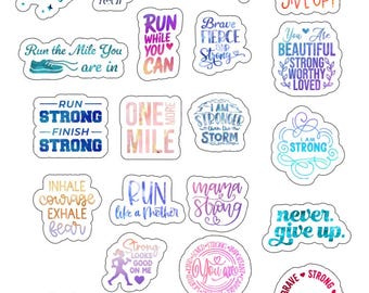 Running Motivation Temporary Tattoos