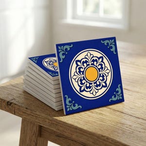 Los Angeles Ceramic Tile – Mediterranean Sun Medallion Decor
