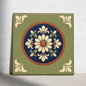 Płytki ceramiczne San Antonio – dekoracja ścienna w stylu hiszpańskiego renesansu z motywem kwiatowym
