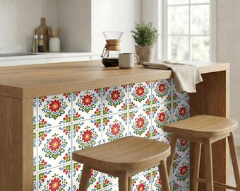 Tuscany Floral ゴブラン織　壁掛け　USA Zakopane Folk Floral Ceramic Tile – Polish Highland - Etsy