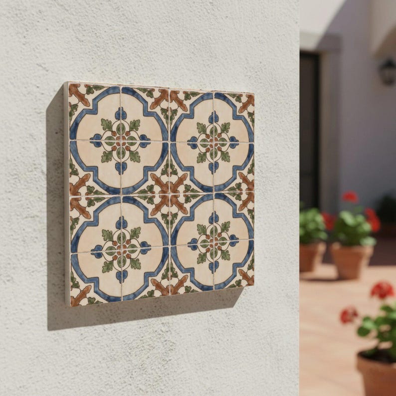 Spanish Colonial Ceramic Tile – Hacienda Medallion - Etsy