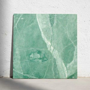 Green Marble Ceramic Tiles – Natural Stone Style, Sage Green Wall Decor, Minimalist Tile Set