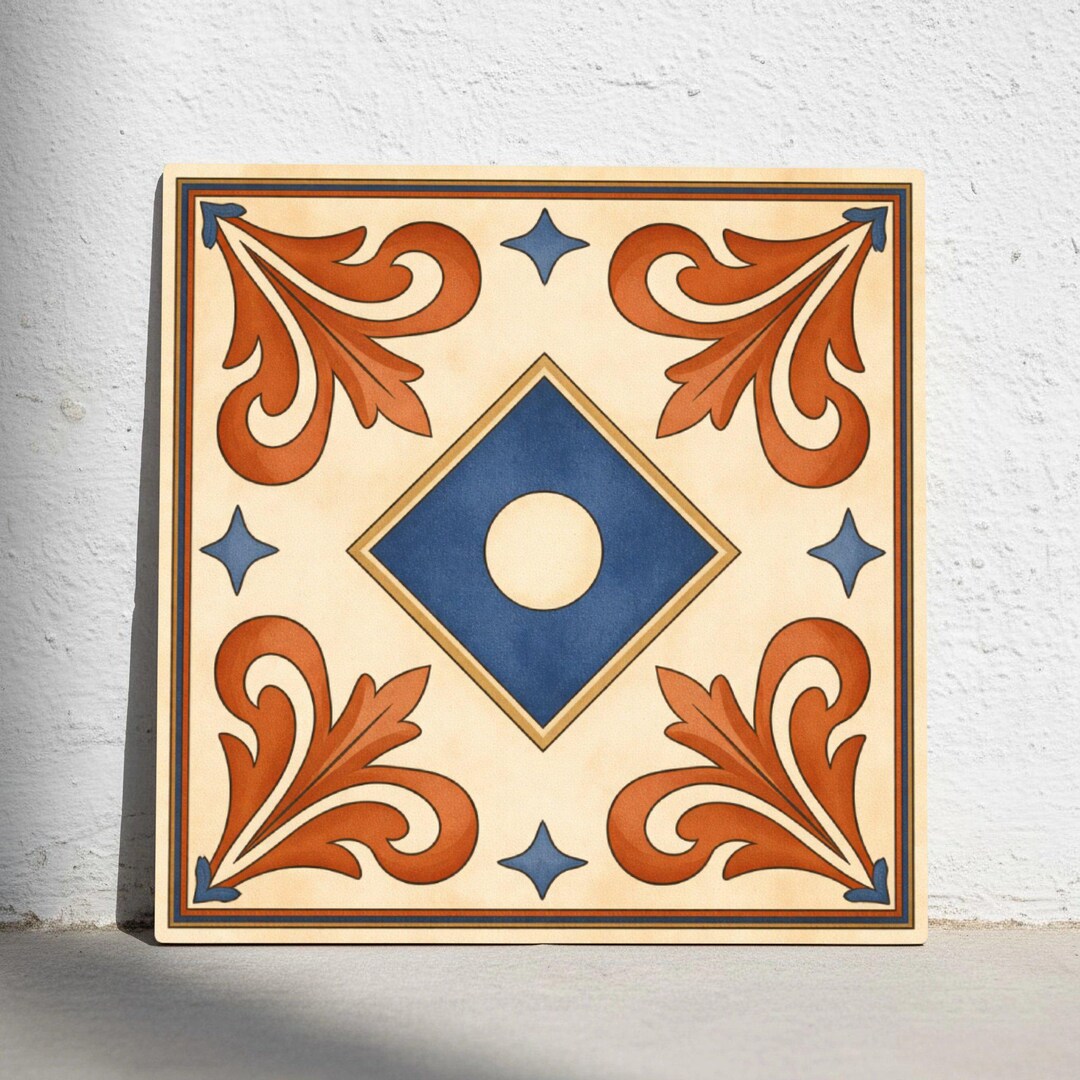 Tuscany Ceramic Tile – Rustic Italian Repeating Floor Pattern - Etsy