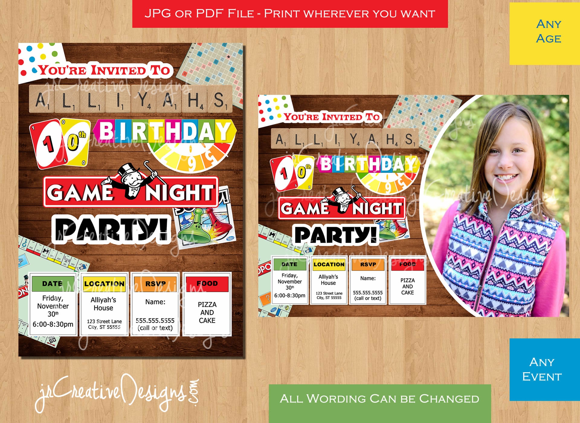 Uno First Birthday Invitation Uno Party Invite Uno Invite Uno Etsy