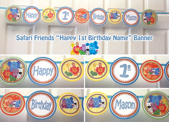 Safari Banner Safari Happy Birthday Banner Safari Friends Birthday