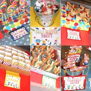 Carnival Birthday Party Carnival Sign Circus Sign Circus Birthday Party Carnival Food Circus Party Carnival Party Game Signs Prizes EditWORD