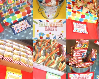 Carnival Birthday Party Carnival Sign Circus Sign Circus Birthday Party Carnival Food Circus Party Carnival Party Game Signs Prizes EditWORD