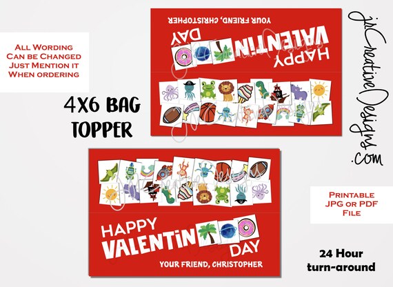Kids Valentine's Cards Tattoo Valentine Cards for kids Valentine's ...