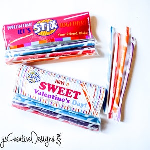 Pixy Stix Valentine's Day Printable Kids Valentine's Day Card Pixy Stix ...
