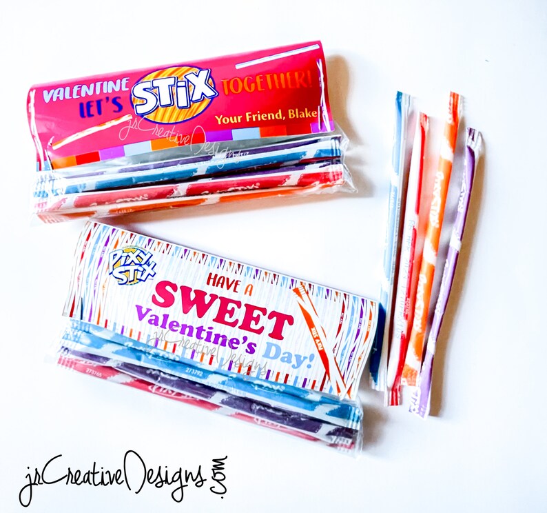 Pixy Stix Valentine's Day Printable Kids Valentine's | Etsy