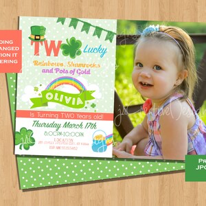 st. patricks day 2ème anniversaire invitation fille 2ème anniversaire st. patrick’s day anniversaire invitation st. patrick’s day anniversaire party invitation