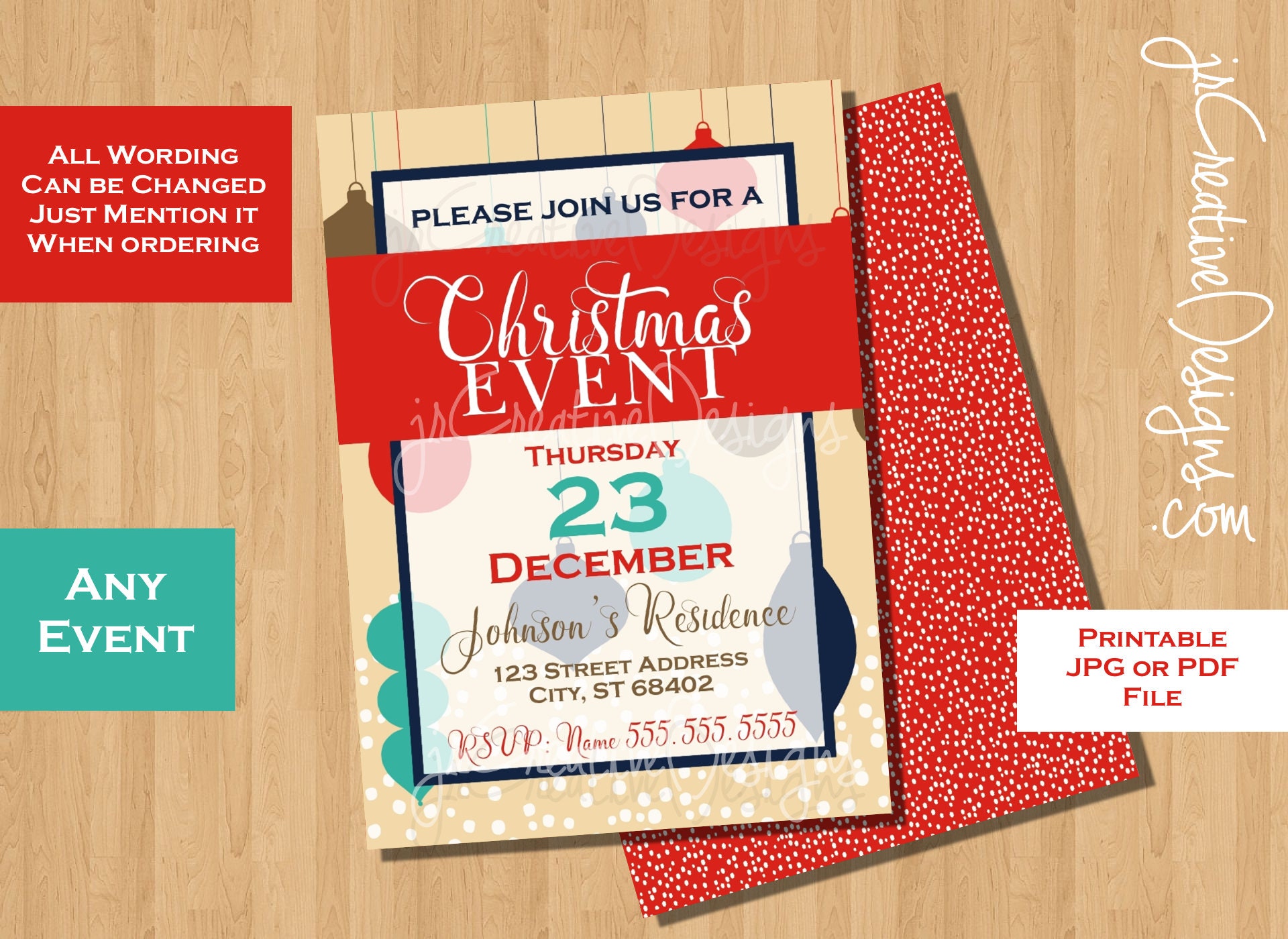 Holiday Work Party Invitation Holiday Business Party Lunch - Etsy