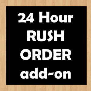 Rush Order within 24 hours - Digital printouts and Invites ONLY