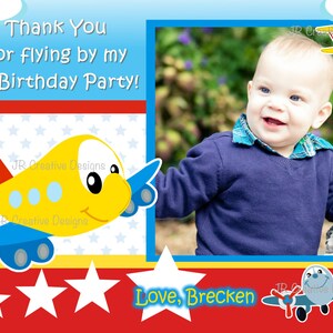 Avion, merci, aventure en avion, fête d'anniversaire, 1er anniversaire, merci, 1er anniversaire, merci garçon, photo de fête d'avion, garçon, 1er anniversaire