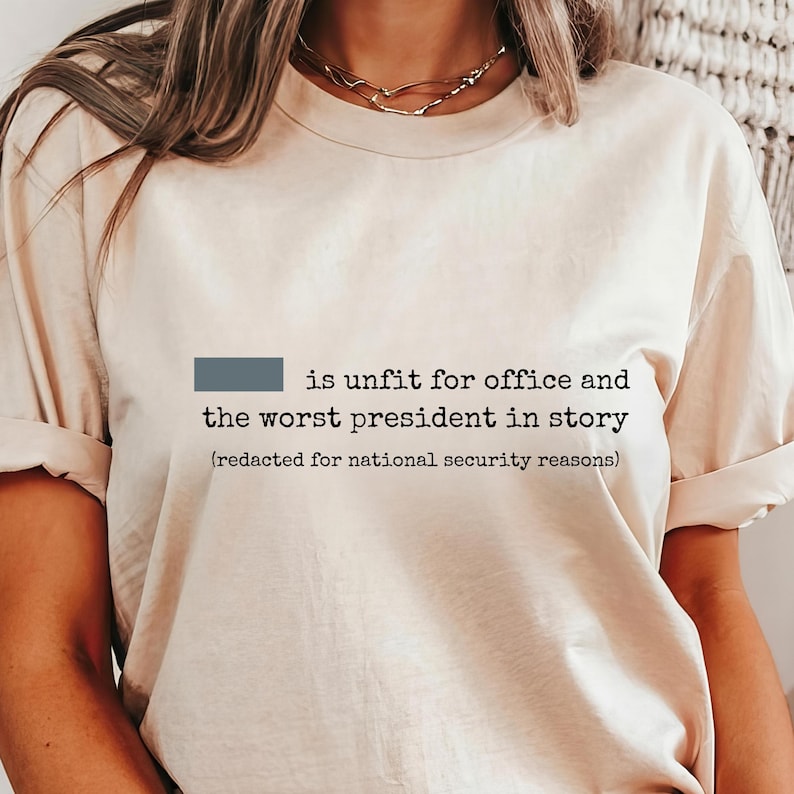 Redacted Shirt, Funny Political Tee, Anti Government Shirt, Political ...