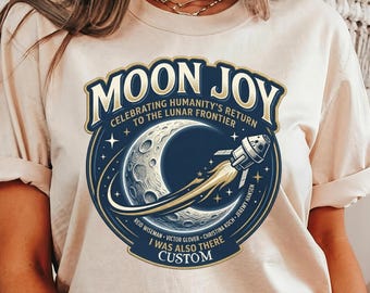 Custom Moon Shirt Personalized Space Shirt Custom Name Tee Moon Landing Gift Space Lover Shirt Astronomy Gift
