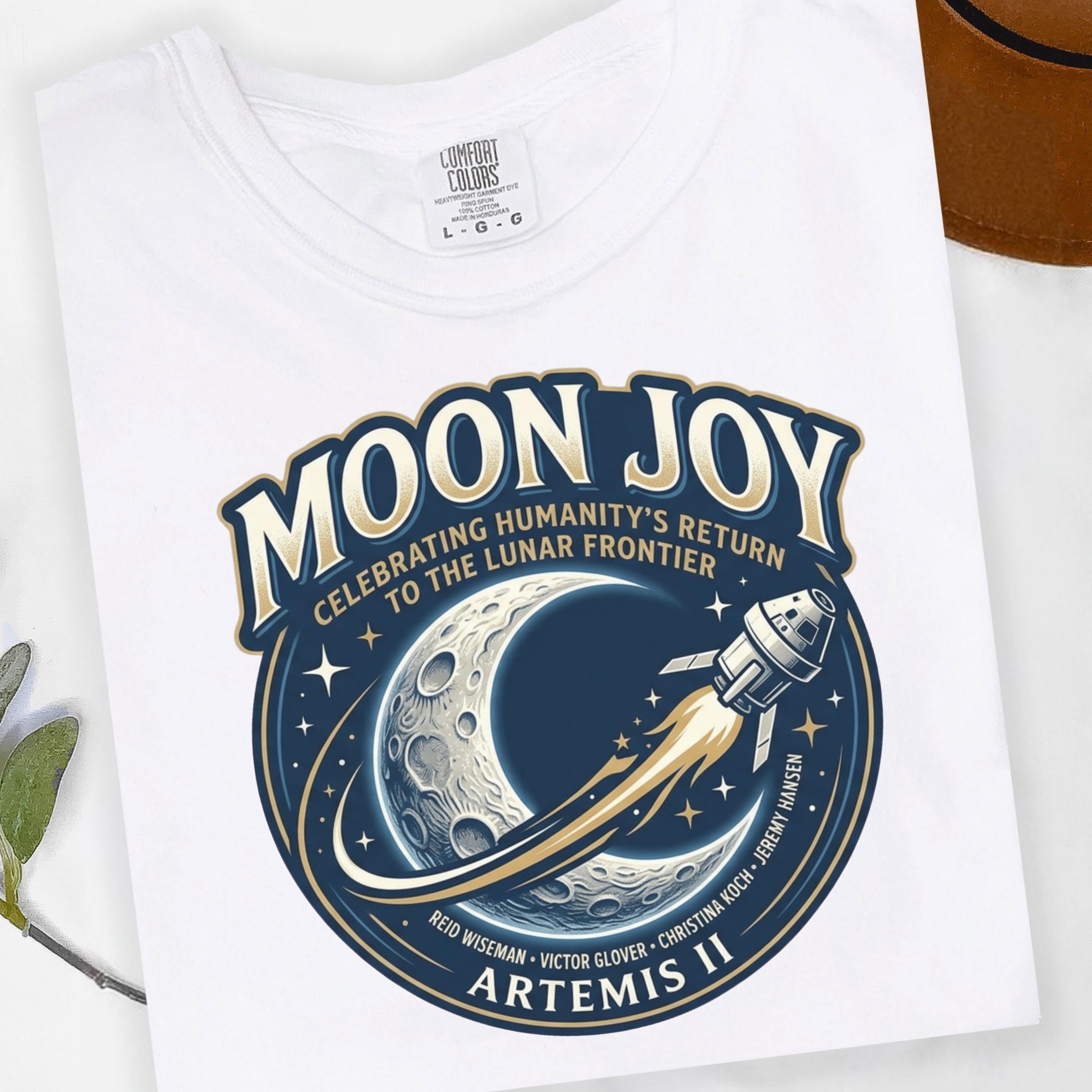 Moon Joy Artemis II Family Space Shirts, Comfort Colors Youth