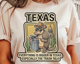 Texas V Neck Shirt Funny Texas Tee Texas Pride Humor Western Shirt Armadillo Tee