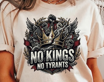 No Kings No Tyrants Shirt Patriotic Hoodie, Anti Tyranny Sweatshirt, America 250 Freedom Graphic Gift