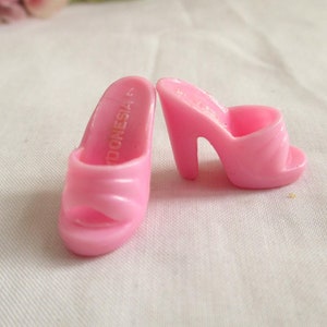 Barbie Shoes Vintage Pink Open Toe heal Shoe