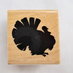 Turkey Silhouette Rubber Stamp Stampabilities Rubber Stamp Decorative Wood Mount Rubber Stamp NOS Card Making, Paper Craft