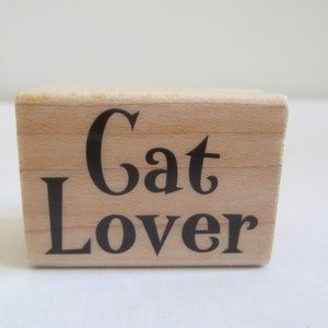 Katzenliebhaber Worte 3823B Rubber Stampede Dekorativer Holz Mount Stempel Papier Handwerk, Karten, Scrapbooking