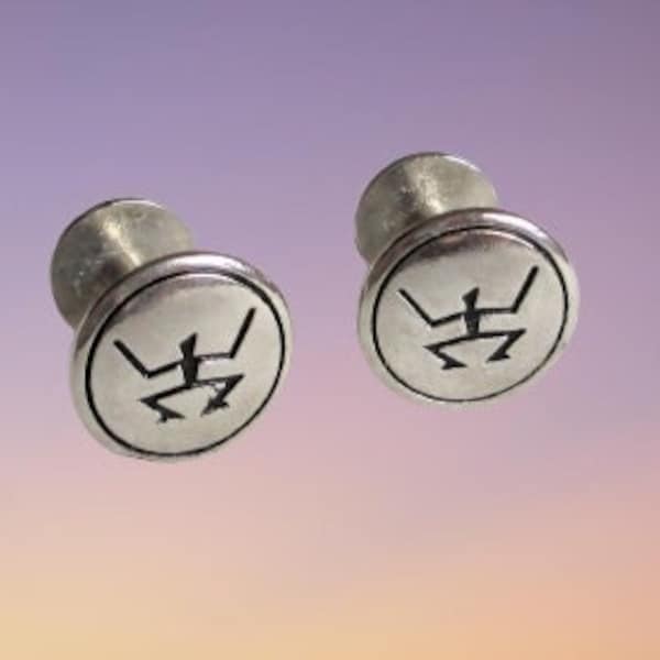 Vintage Cufflinks Native American Prehistoric Stickman Hieroglyphics Cufflinks Collar Studs Cuff Links Men's Jewelry Formal Mens Accessories