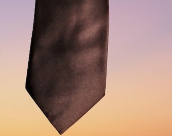 Daniel Ellissa Brown Tie Vintage Mens Necktie Professional Stylish Man
