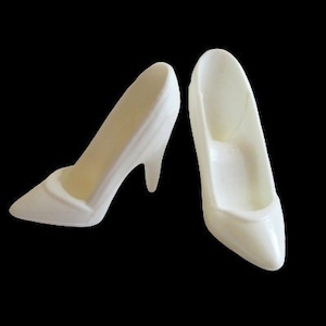 Barbie Shoes Vintage Barbie White Closed Toe Shoes Barbie Doll Shoes