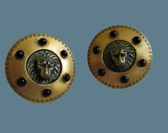 Vintage Cufflinks mid-century by Hickok Monte Carlo black and blue Acm-1