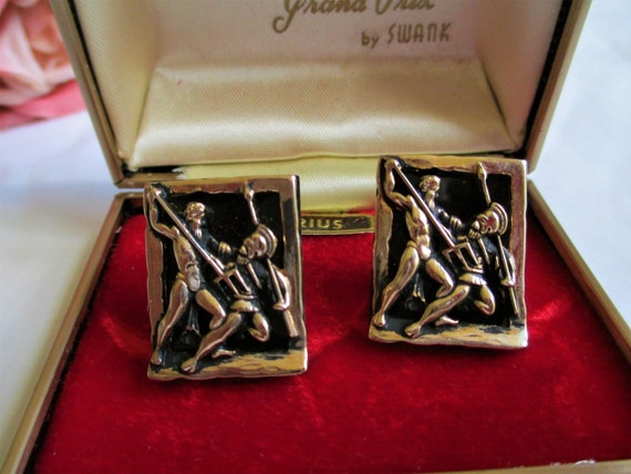 Vintage Swank Cufflinks Original Tiberius Cufflin… - image 10