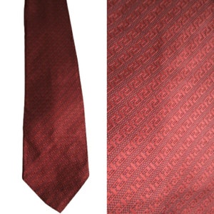 Vintage Necktie 1950&#39;s Beau Brummell Rust Geometric Design Tie  Necktie Mens Neck Tie Professional Stylish