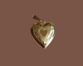 Vintage Sweetheart 12K GF Locket Pendant Heart With Gold Bullion Inside  Romantic Vintage Jewelry By Vintagelady7