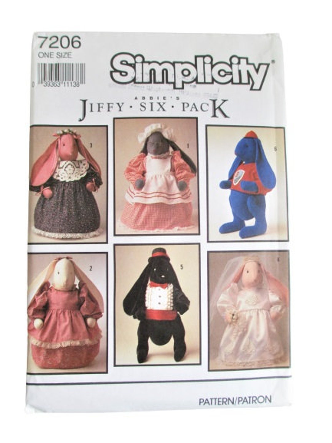 Sewing Pattern Vintage 1990s Simplicity UNCUT Vintage Retired 7206
