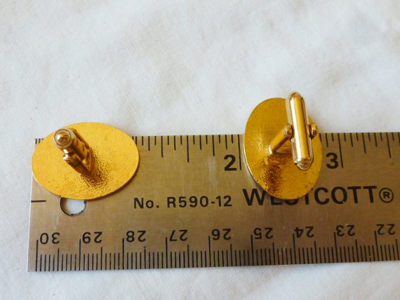 Vintage Cufflinks Antique Cars (Gold Toned) Class… - image 3
