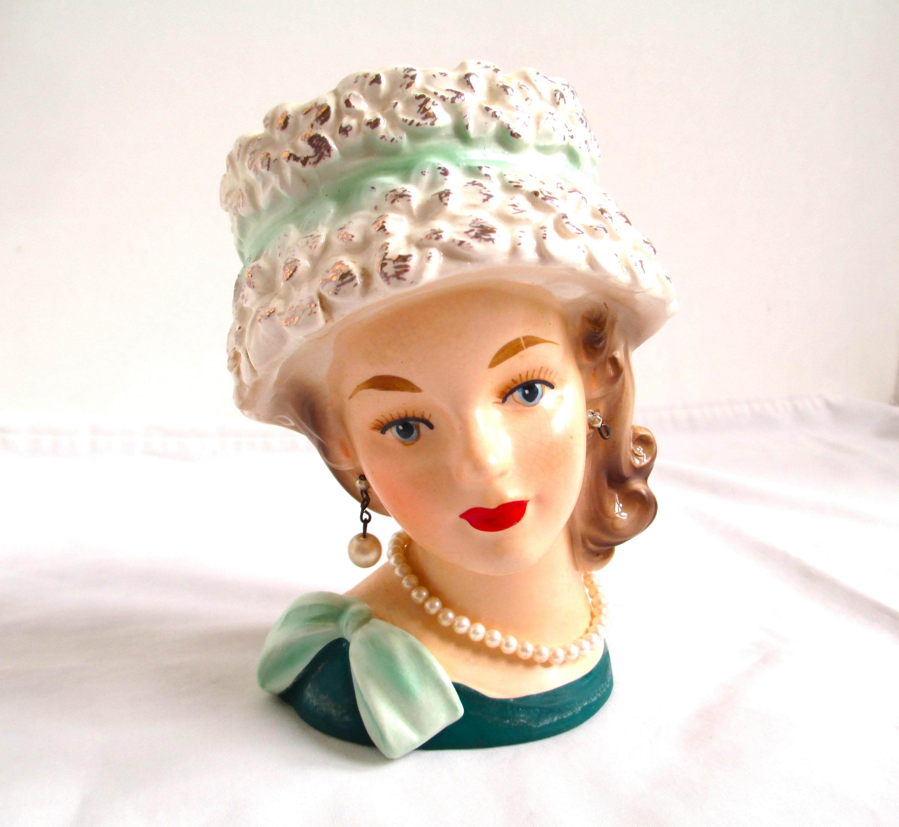 Lady Head Figurine - Etsy