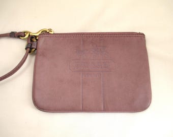 Vintage Coach Mia Lace Studs Brown Floral Rugged Purse 10064