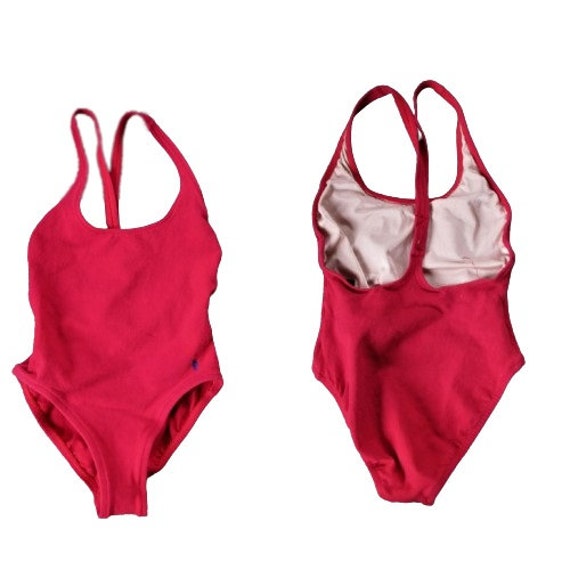 ralph lauren red bathing suit