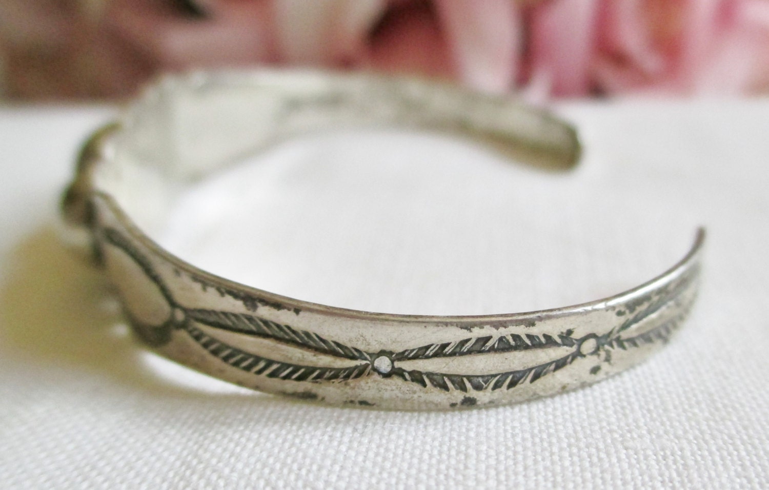 Vintage CUFF Native American Fred Harvey Signed Silver Arrow Vintage CUFF Native American Fred Harvey Signed Silver Arrow